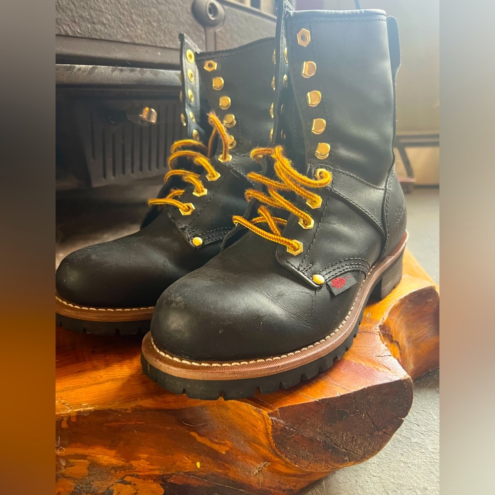 Field N Forest Logger Soft Tow Work Boot Size 8 D - Picture 1 of 8